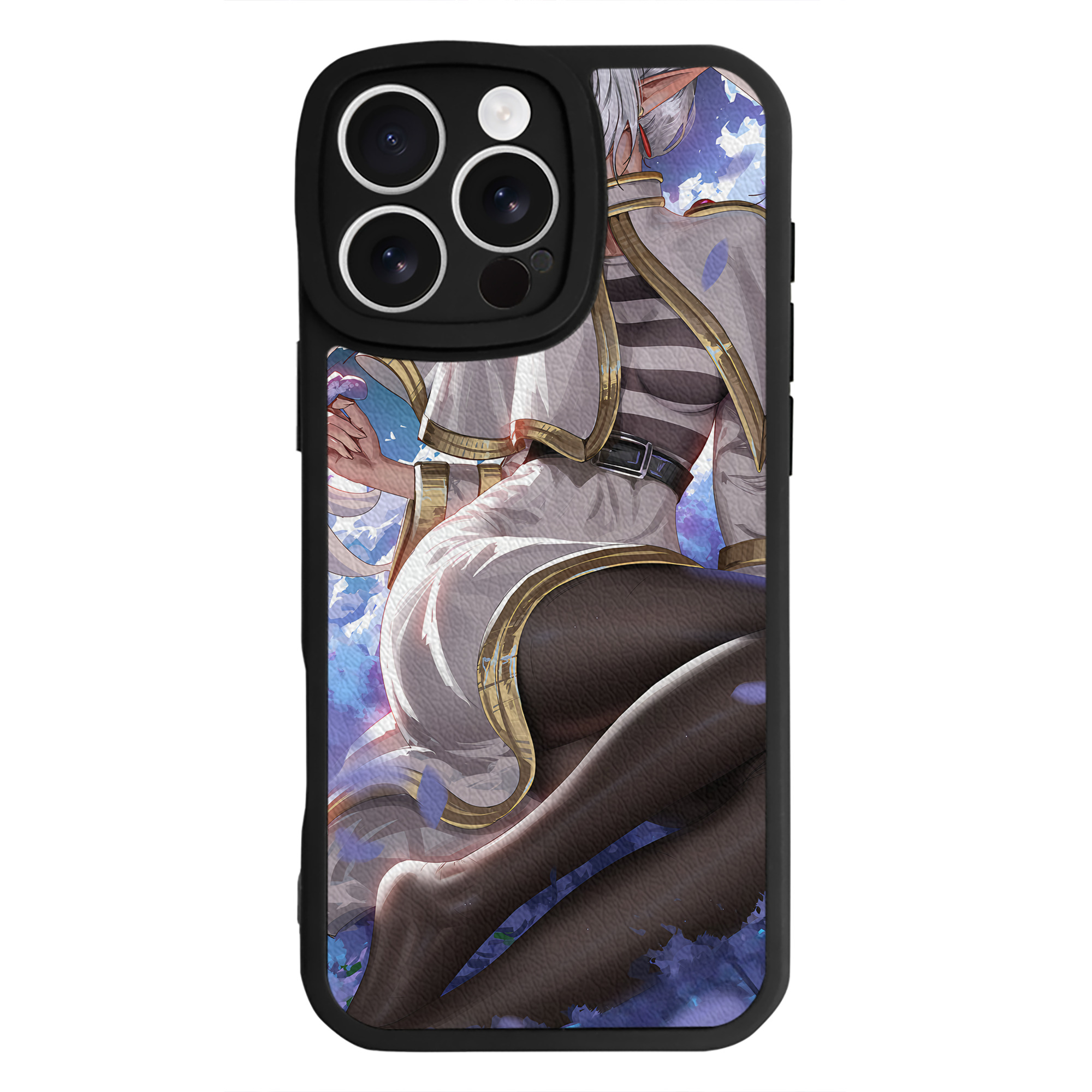 （画像用） 葬送のフリーレン Frieren 【iPhone 16シリーズ対応】シリコンスマホケース（レザー調） 材質：シリコン